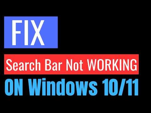 SOLVED - Search Bar Not Working on Windows 11/10 – Quick & Easy Solutions