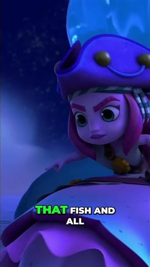 Pirate Kids Find Magic Fish, Wish Upon the Pirate Moon #shorts
