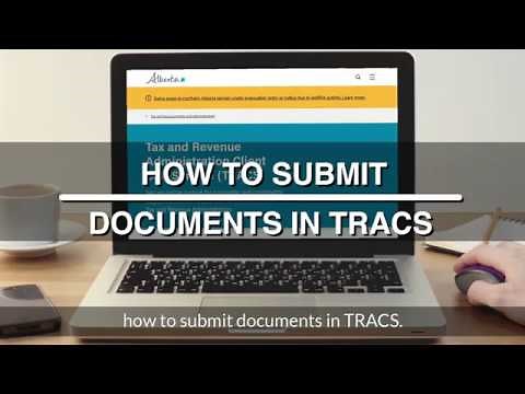 Submitting documents in TRACS – Tax & Revenue Administration