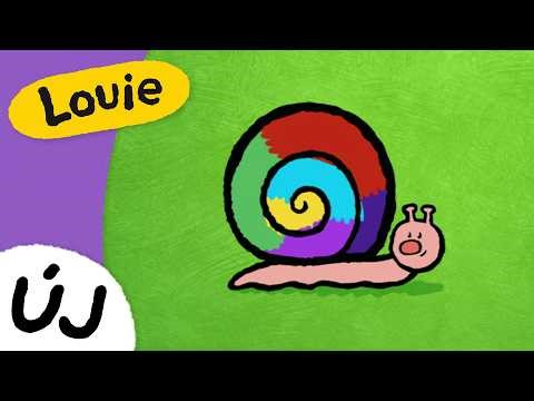 Louie - Louie, rajzolj nekünk csigát! (S01E02)– Játékos rajztanulás gyerekeknek ✏️ Louie magyarul