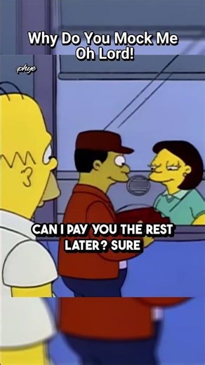 Why Do You Mock Me Oh Lord! #simpsons #shorts #thesimpsons #funny #funnyvideo