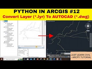[PYTHON IN ARCGIS #12] Convert multiple layer (*.lyr) To CAD (*.dwg) files using Python at once