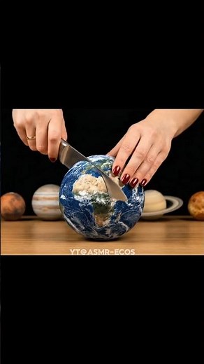 Satisfying Planet Cutting #ASMR 🌍✨ Perfect Crunchy Cosmic Sounds