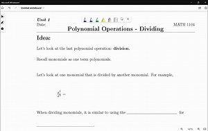 Dividing Polynomials Basics