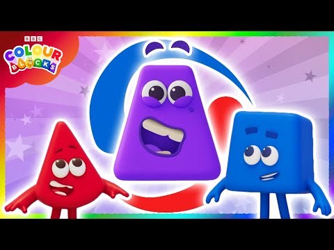 The Royal Place Between Blue & Red | Kids Learn Colours | Colourblocks