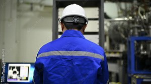 Electrical engineer working in an industrial plant,managing and troubleshooting control panels for various equipment,ensuring optimal performance and reliability of electrical systems.