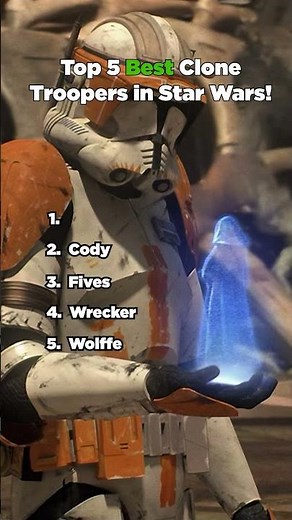 Top 5 Best Clone Troopers In Star Wars!