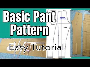 How to make basic trousers pattern (paano gumawa pant pattern) by: madamlods