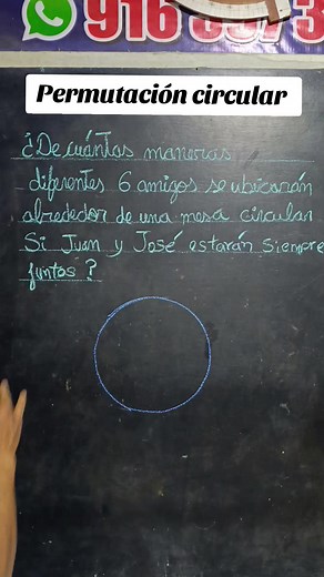 Permutación circular #clasesdematemáticas #matematicasfaciles #matematicasdivertidas #fblifestyletyle #Mate | Quimática