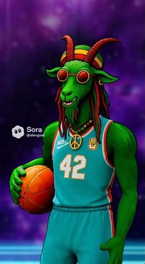 Oddly Satisfying: Alien Goat ✨👽🐐 | #OddlySatisfying #AlienGoat #basketball