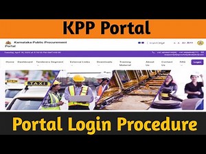 ಲಾಗಿನ್ ಆಗಿ ಹೊಸ ಪೋರ್ಟಲ್ ನೋಡಿ | KPPP #eprocurement #tender