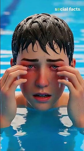 Why Do Your Eyes Turn Red in the Pool? 😳 It's NOT Chlorine #shorts
