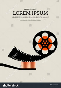 Movie Film Modern Retro Vintage Poster Stock Vector (Royalty Free) 722032945 | Shutterstock