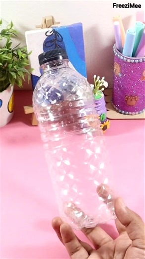 Easy DIY Pen Holder Using Plastic Bottle 😱 #shorts
