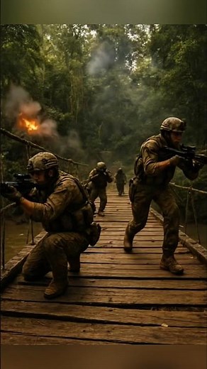 Bridge Ambush – Soldiers Trapped Under Heavy Fire | Realistic 4K Military Action