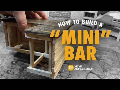 How to Build a Miniature Bar with Mini Materials