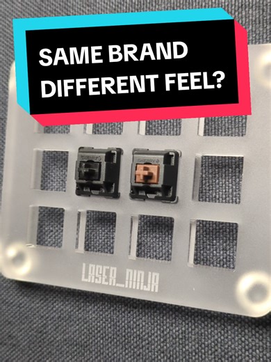 What’s the real difference between linear and tactile switches? Using Cherry MX Black (linear) and Cherry MX Brown (tactile), here’s how they actually feel. Smooth travel vs physical feedback. Which one are you choosing? #keyboardcommunity #KeyboardSwitches #comparison #typing #MechanicalKeyboard