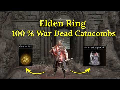 Elden Ring War Dead Catacombs secret location 100% completion