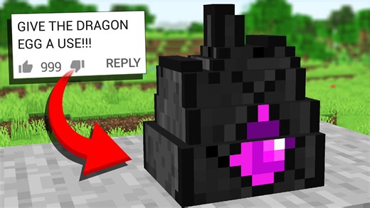 We updated the Ender Dragon egg in Minecraft 1.14 (Crafting recipe comments #8)