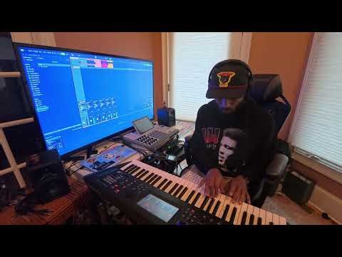 Making a beat wit no samples using MPC X se Yamaha modx and zoom h8 as audio interface in Ableton 12