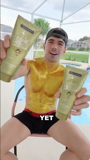 COVERING MY ENTIRE BODY IN 24K GOLD FACE MASK!!! 😱 (FULL BODY FACE MASK)