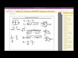 RL Parallel Circuit Equations & Sample Calculation (1 of 2)
