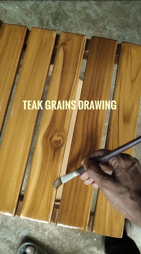 Drawing indina teak grains🖌️🎨 #woodenfinish #teakgrain #drawingart #reelsviralシfb #followersreelsfypシ゚viralシfypシ゚viralシalシ @topfans | WOOD GRAIN