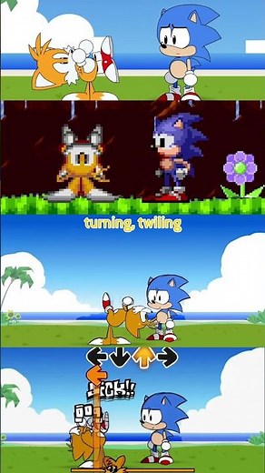 FridayNightFunkin Spinning my tails with Lyrics - FNF All Mod #fnf