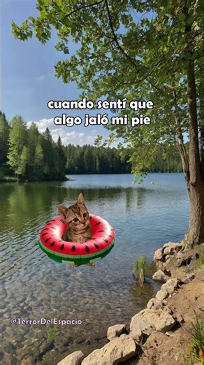 En lo hondo de la orilla del lago... #parati #gatos #terrorymisterio#historia #miedo