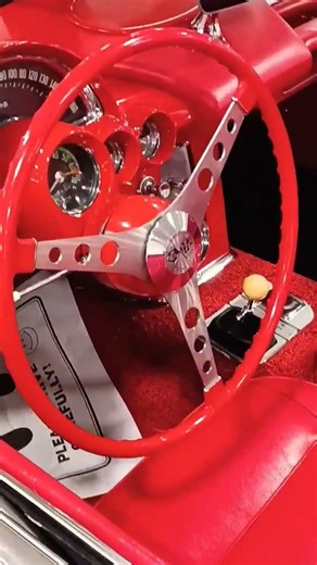 Iconic 60's Red Corvette #classic #car