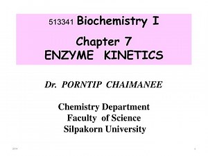 513341 Biochemistry I Chapter 7 ENZYME KINETICS - SlideServe