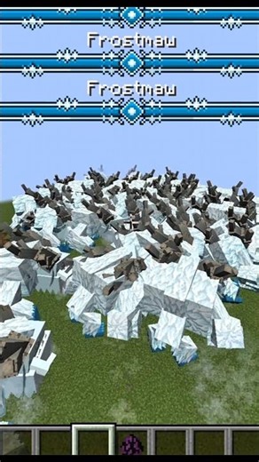 100 Frostmaw VS Mutant Enderman❄☠️