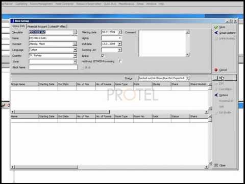 FIDELIO V8 | 01.Profiles & Reservations | 09.Group Reservation 1