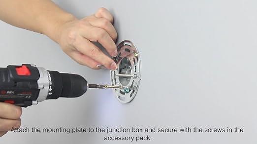 hardwired wire connection & install with junction box guide