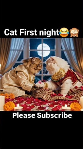💍 Royal Cat Wedding 😻 | Cute Persian Bride & Groom ❤️🐾 #Shorts