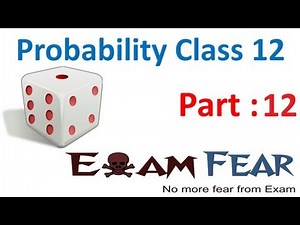 Maths Probability part 12 (Multiplication theorem on Probability ) CBSE Mathematics XII 12