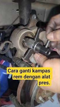 How to replace the front brake pads on a disc car.