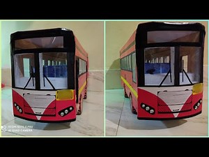How To Make Bus Of Cardboard