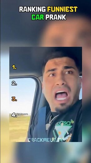 Ranking Funniest Car Prank 😂😂 #shorts
