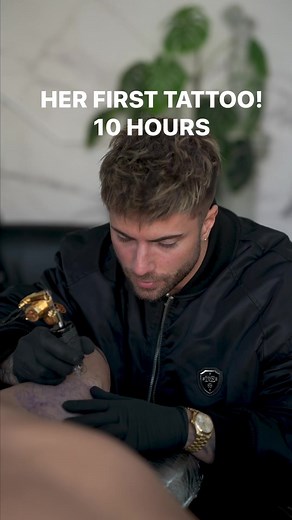 10 hour tattoo she’s a beast🦾 #tattoo | Daniel Silva Tattoo