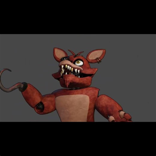 FNaF/Blender I Test 3 Foxy Performance #blender #fivenightsatfreddys #fypシ #fnaf #animation