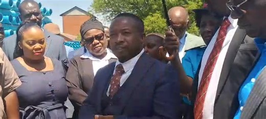 City of Harare' Engineer Chinyanya explains how the new water pipes will be used to improve water distribution in the City. | The City of Harare