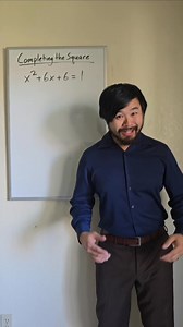 In high school, I didn't realize completing the square LITERALLY means to complete the square. Here's what I mean: | Learning Math with Howie Hua