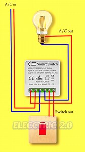 Wifi smart switch wiring diagram #electronic #smartgadgets #wifiswitch | Electric 2.0
