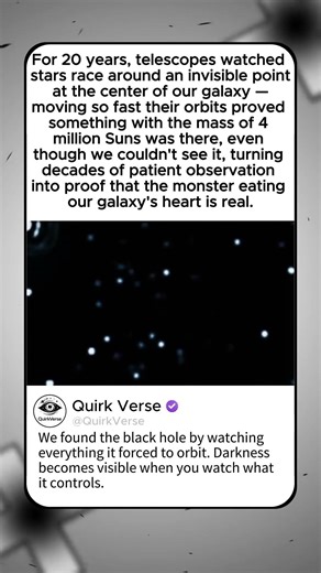 THE STARS DANCING AROUND SOMETHING WE CAN'T SEE