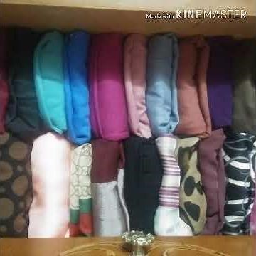 The easiest and fastest way to fold and arrange scarves
