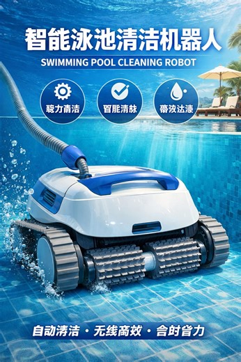 Niranjan China on Instagram: "China’s advanced pool cleaning robot – clean water, zero effort"