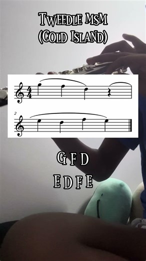 Tweedle (msm) on flute with notes! #flute #mysingingmonsters