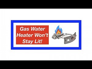 Gas Water Heater Won't Stay Lit [DIY]