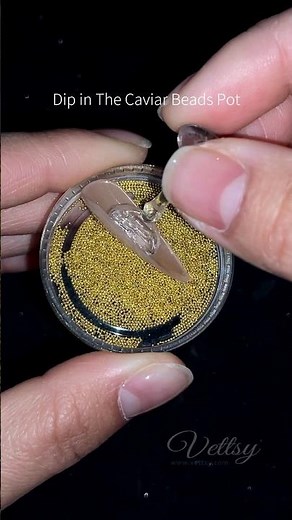 How To Do Caviar Beads Nail Design Easily 🙌